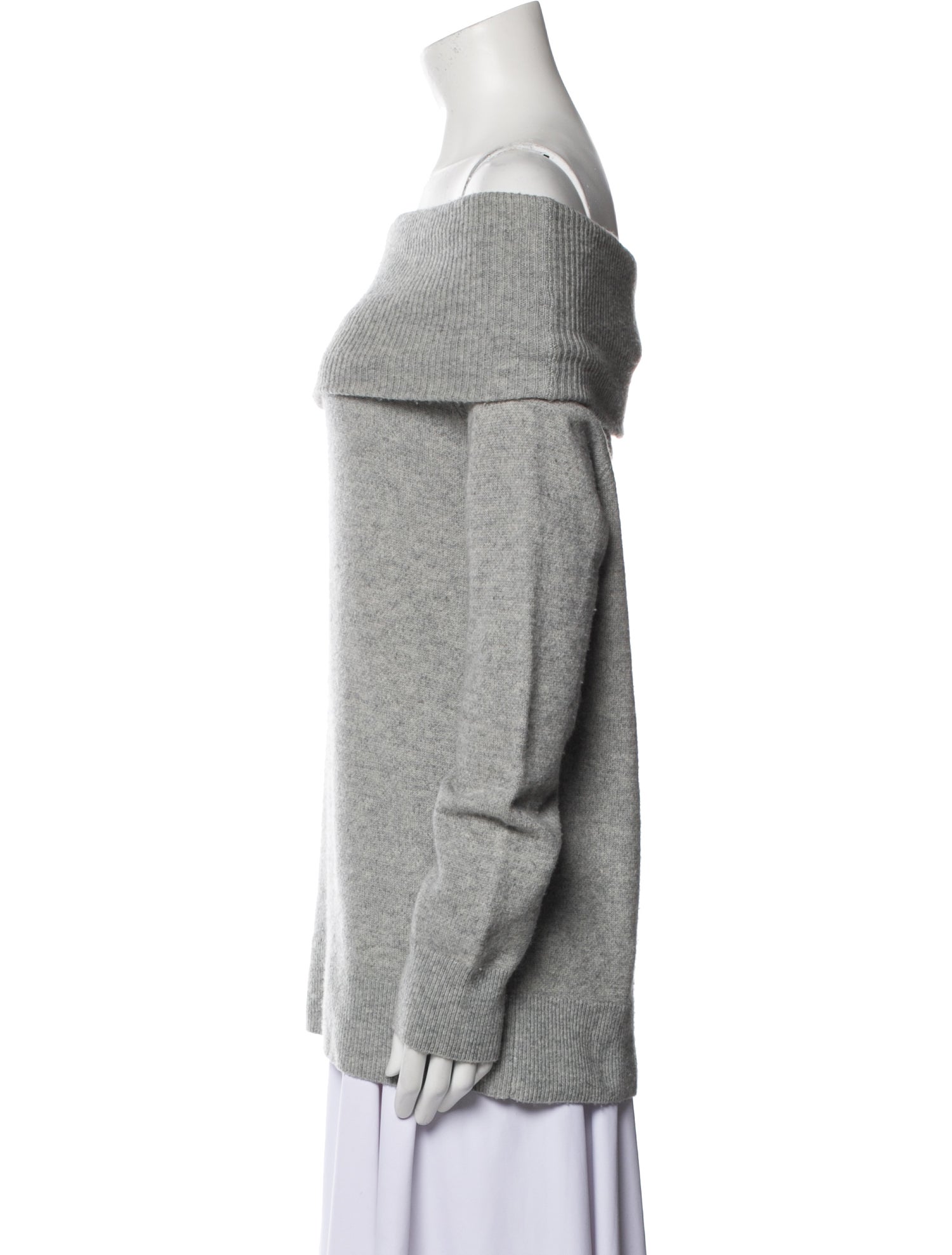 T by Alexander Wang Wool Off-The-Shoulder Sweater