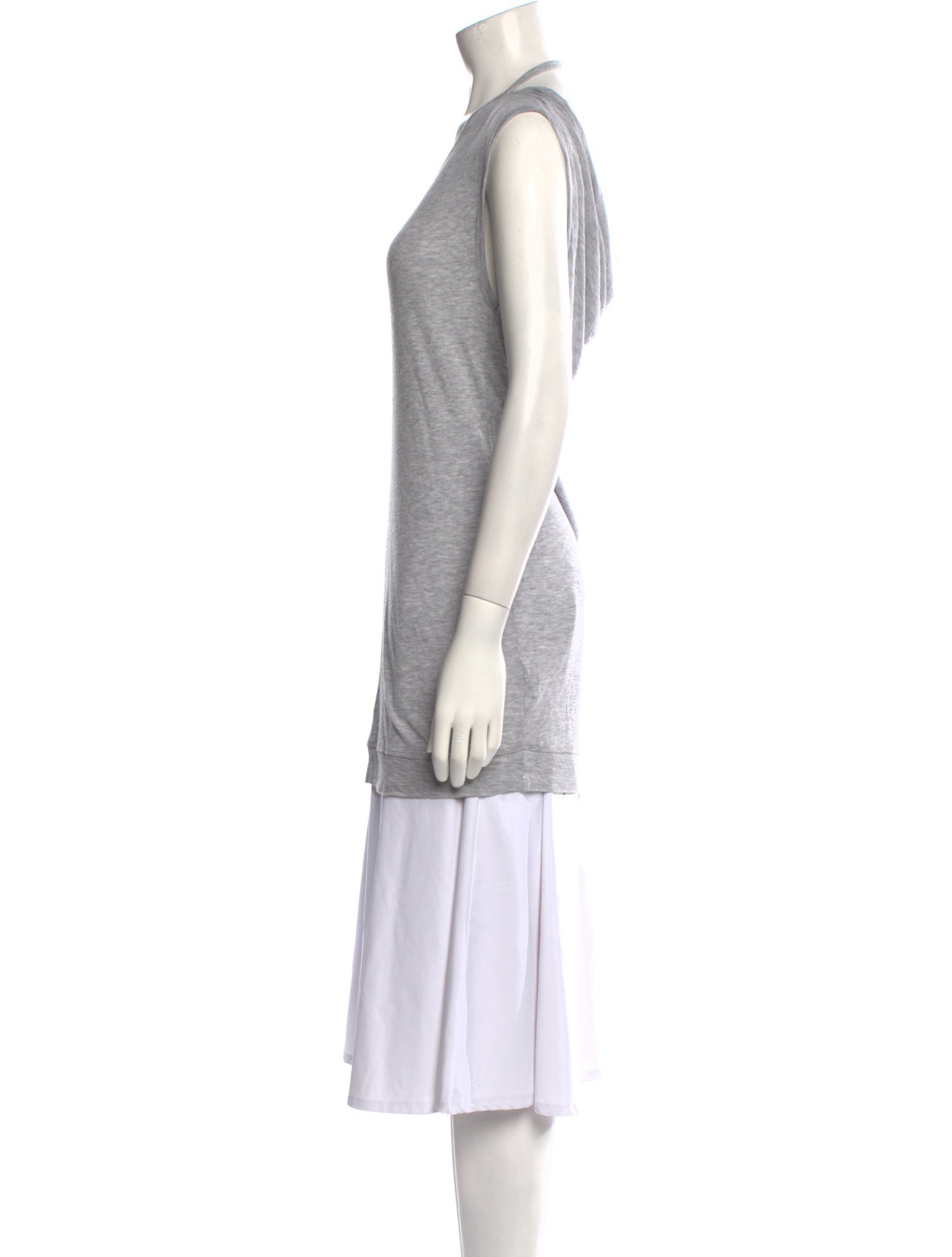 T by Alexander Wang Scoop Neck Sleeveless Tunic