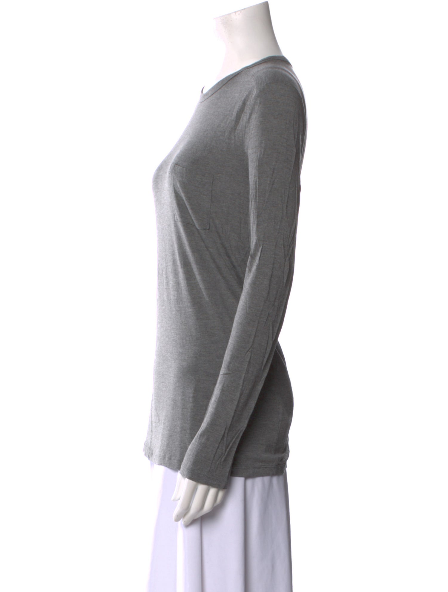 T by Alexander Wang Crew Neck Long Sleeve T-Shirt
