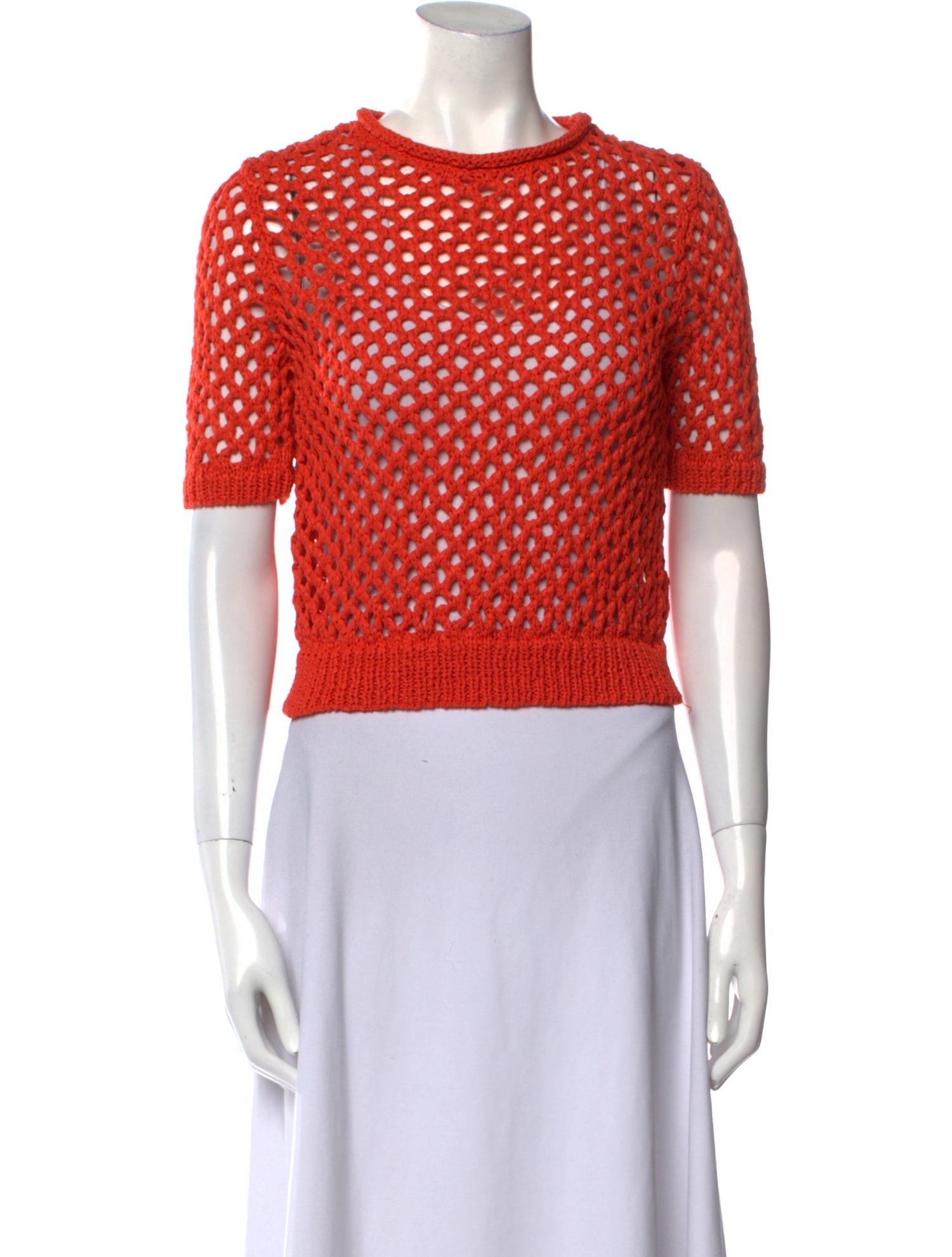 T by Alexander Wang Crew Neck Short Sleeve Crop Top