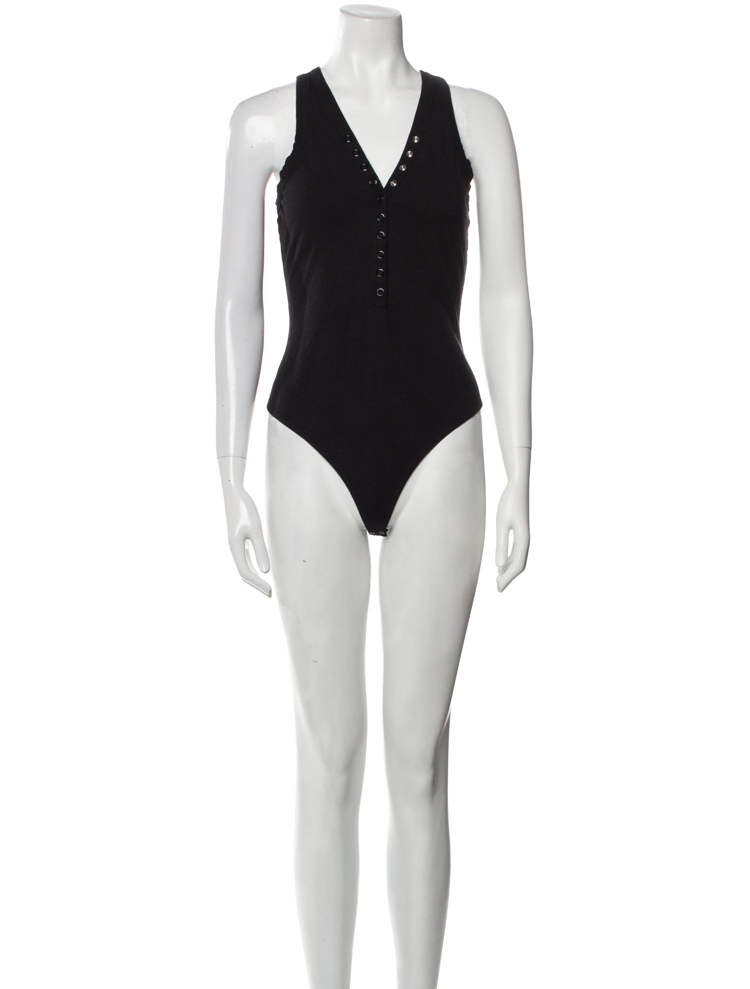 T by Alexander Wang V-Neck Sleeveless Bodysuit