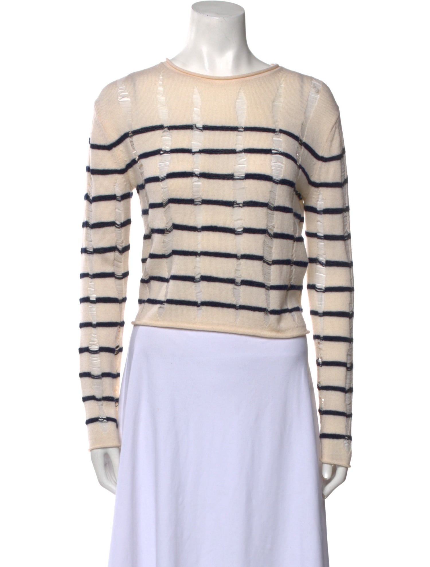 T by Alexander Wang Merino Wool Striped Sweater