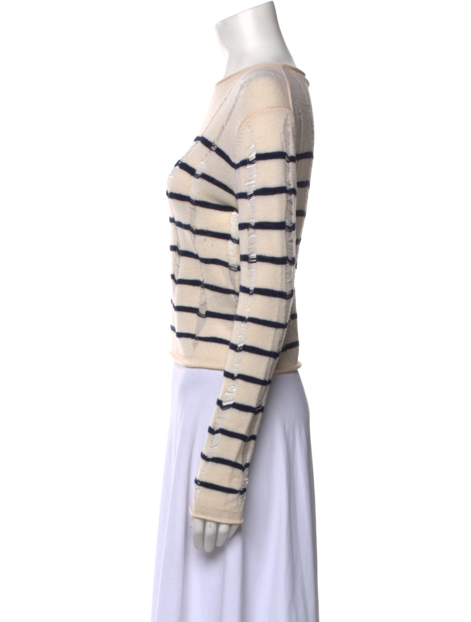 T by Alexander Wang Merino Wool Striped Sweater