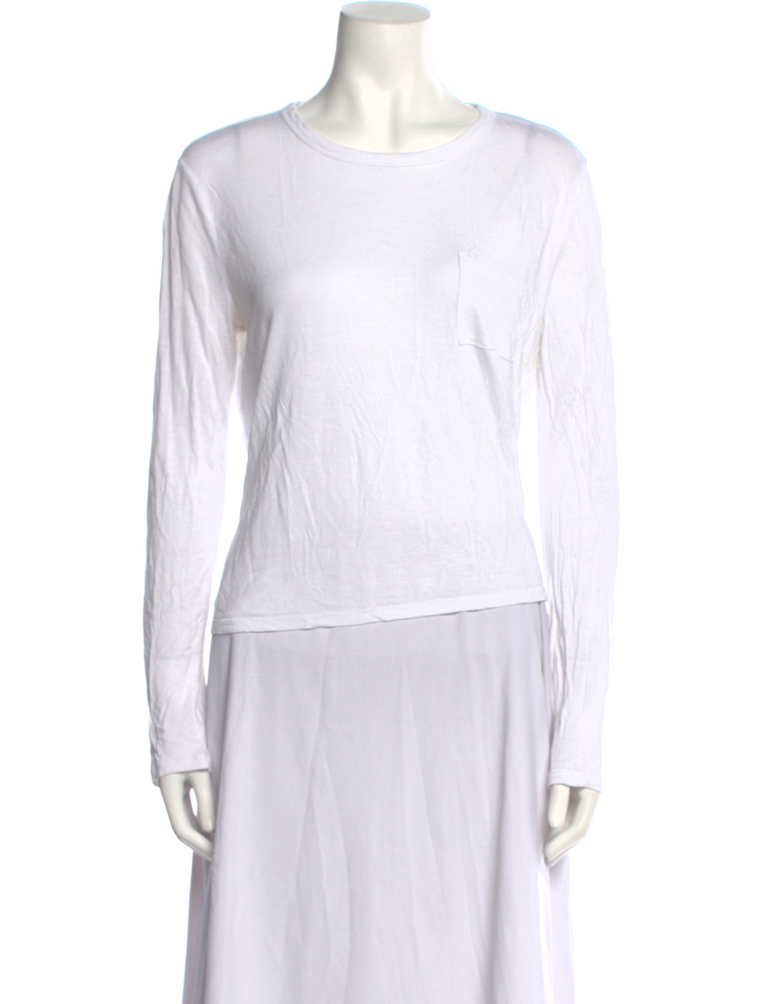 T by Alexander Wang Crew Neck Long Sleeve Top