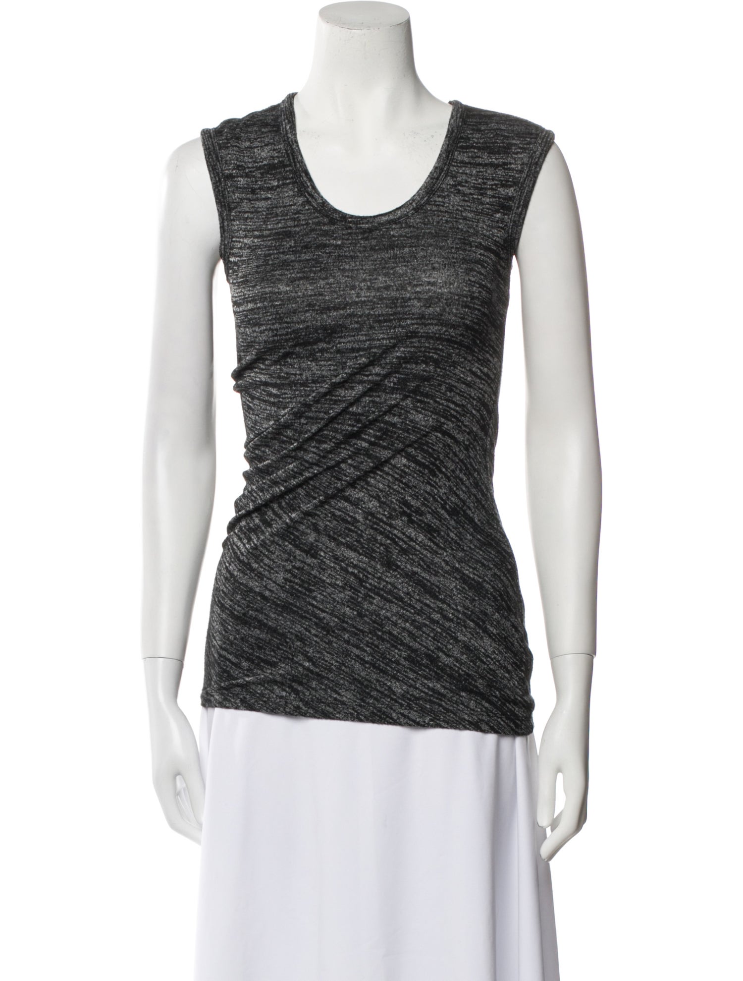 T by Alexander Wang Scoop Neck Sleeveless Top