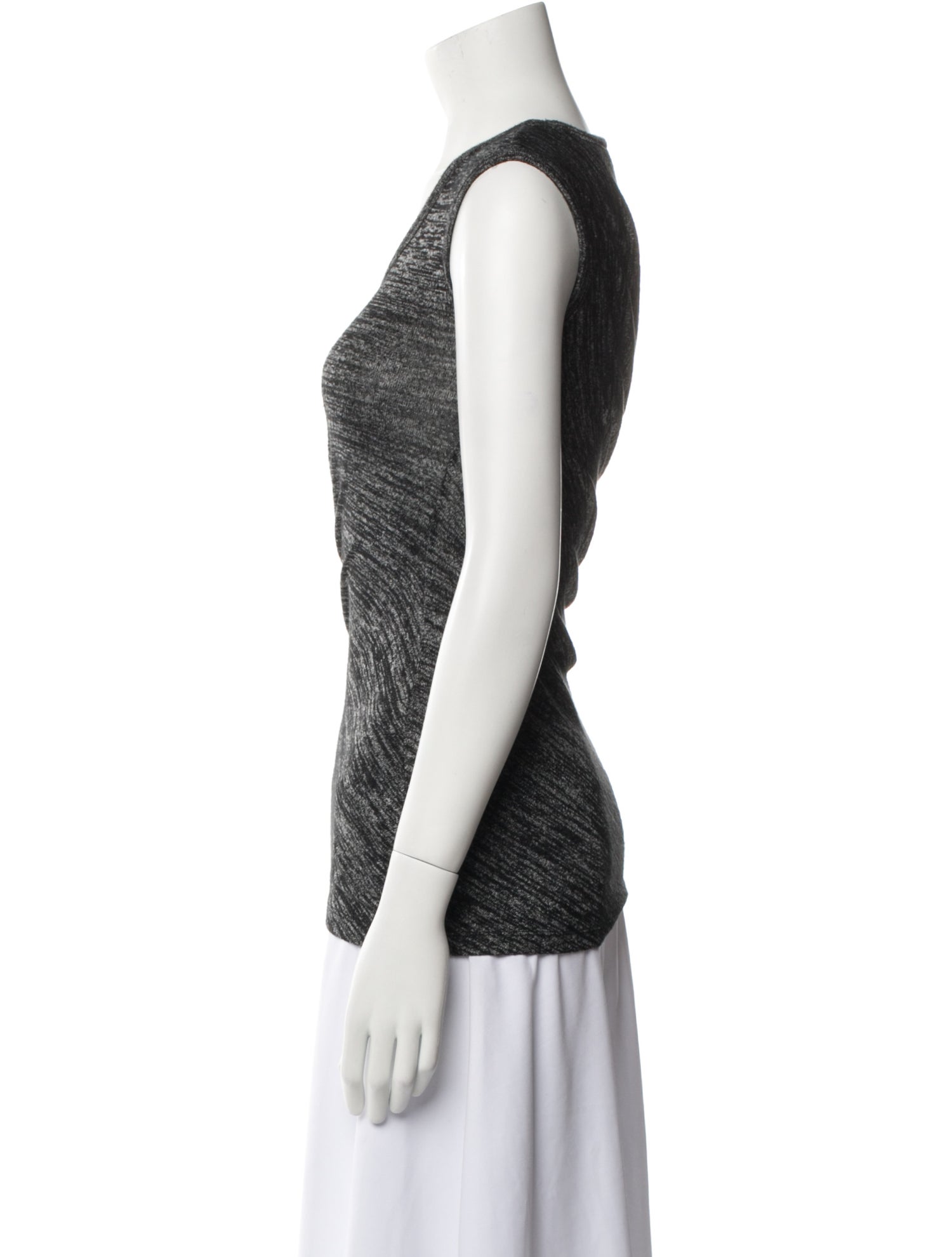T by Alexander Wang Scoop Neck Sleeveless Top