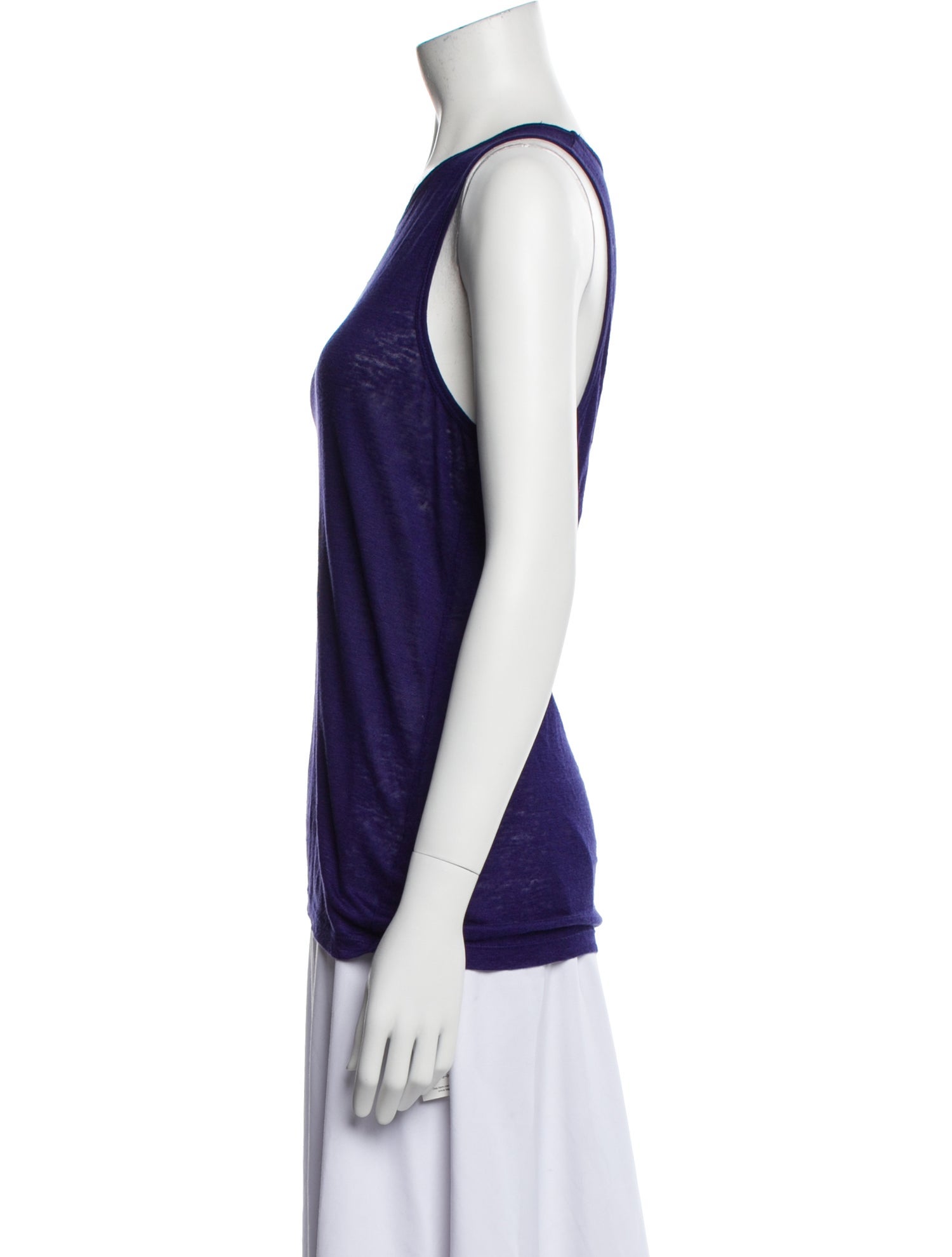 T by Alexander Wang Linen Scoop Neck Top