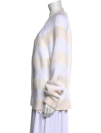 T by Alexander Wang Striped Open Front Sweater