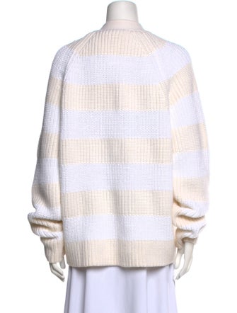 T by Alexander Wang Striped Open Front Sweater