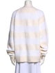 T by Alexander Wang Striped Open Front Sweater