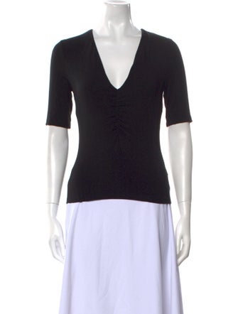 T by Alexander Wang V-Neck Short Sleeve T-Shirt