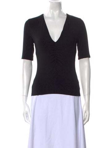 T by Alexander Wang Tops V-Neck Short Sleeve T-Shirt XS