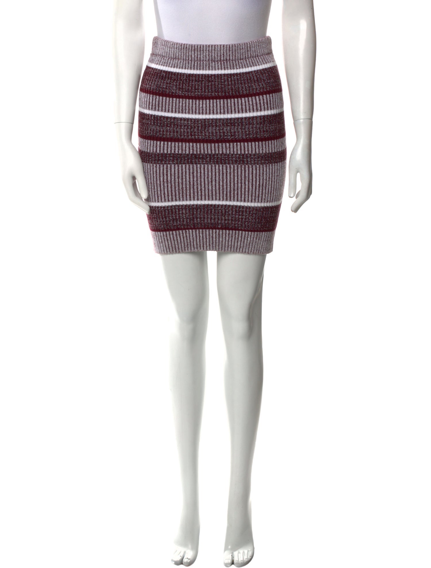 T by Alexander Wang Striped Mini Skirt