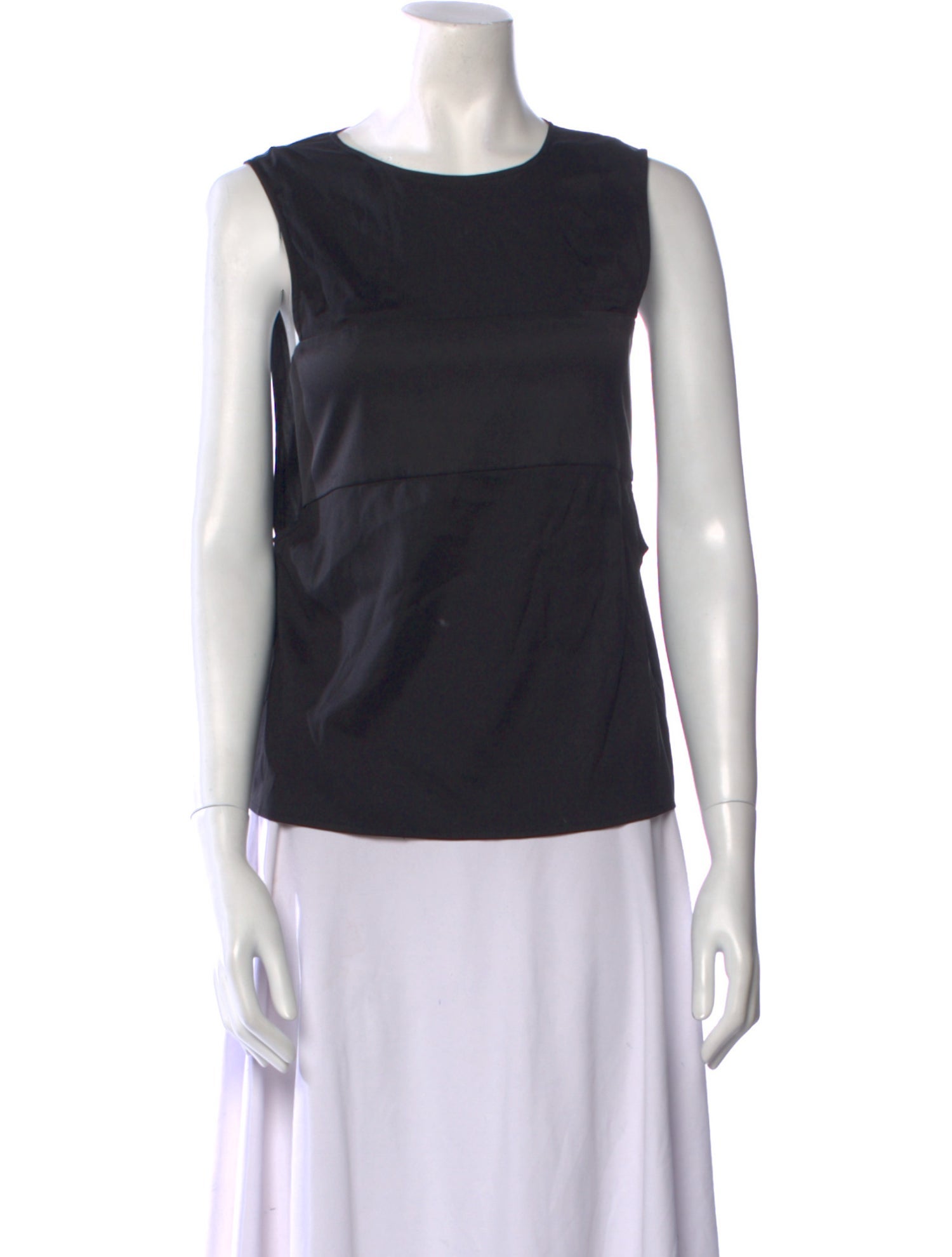 T by Alexander Wang Silk Crew Neck Top