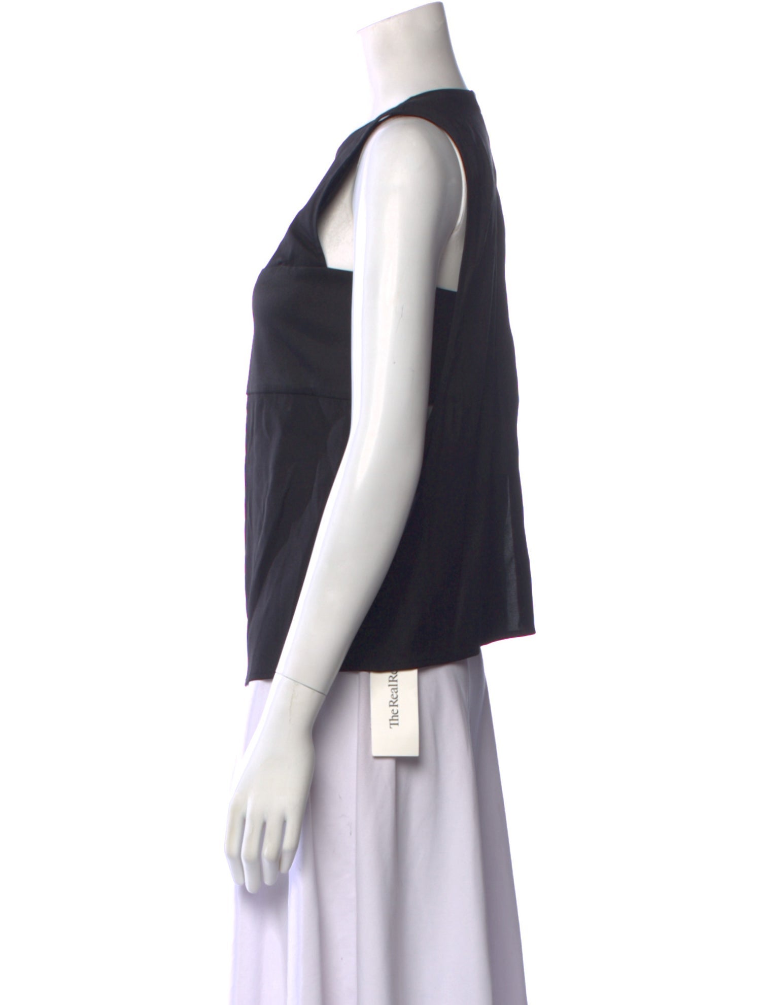 T by Alexander Wang Silk Crew Neck Top