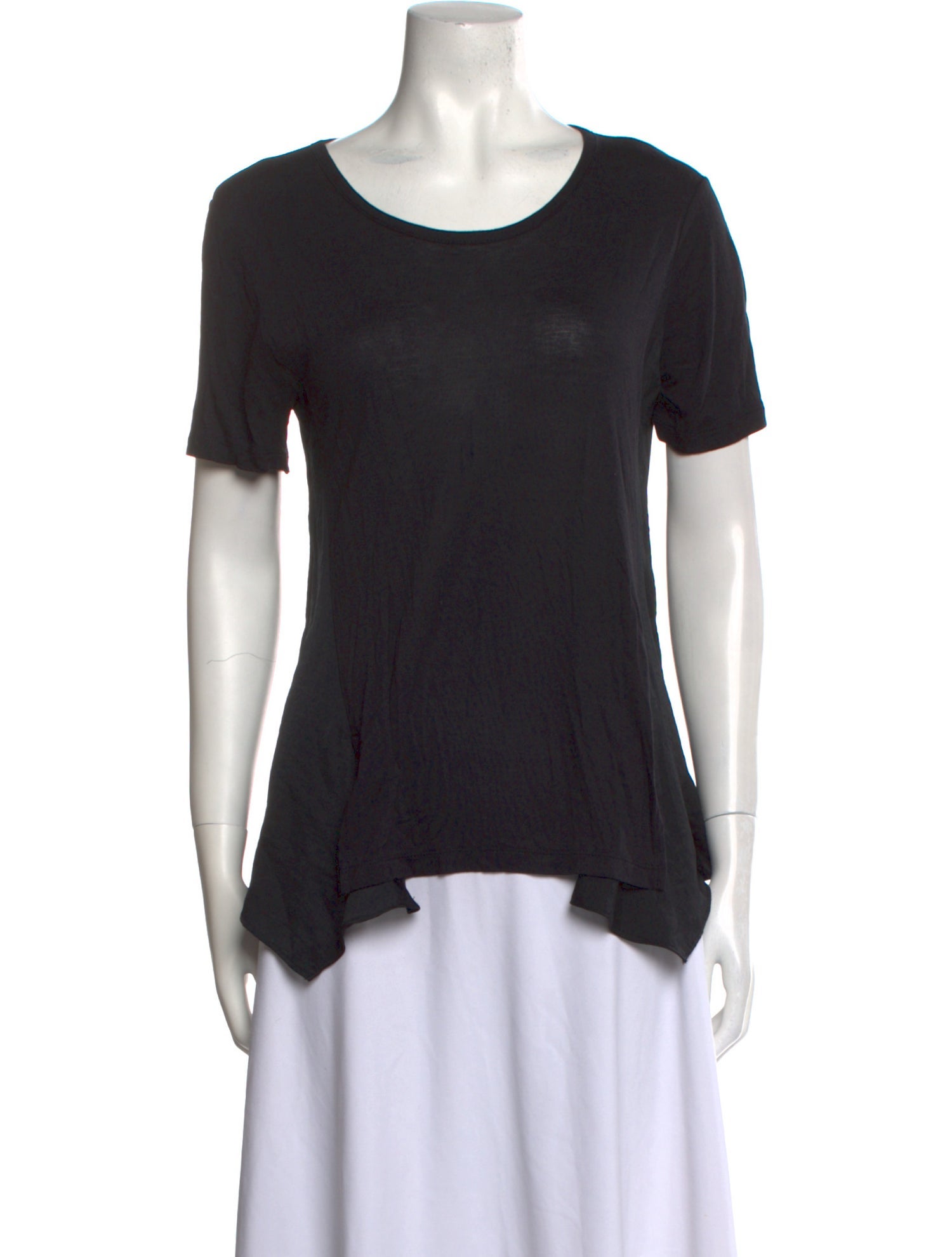 T by Alexander Wang Scoop Neck Short Sleeve T-Shirt