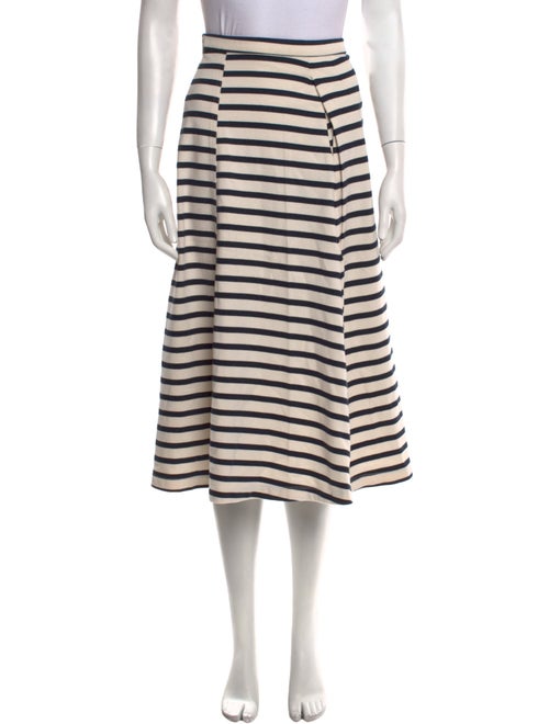T by Alexander Wang Striped Midi Length Skirt
