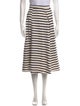 T by Alexander Wang Striped Midi Length Skirt