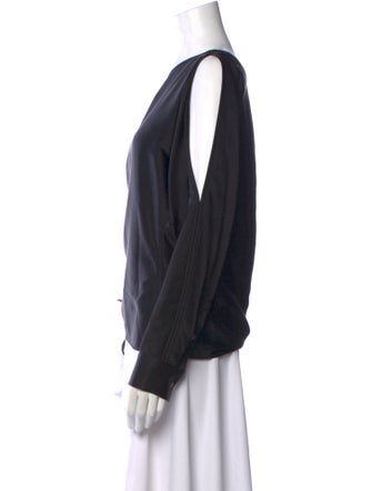 T by Alexander Wang Asymmetrical Short Sleeve Top