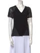T by Alexander Wang V-Neck Short Sleeve T-Shirt
