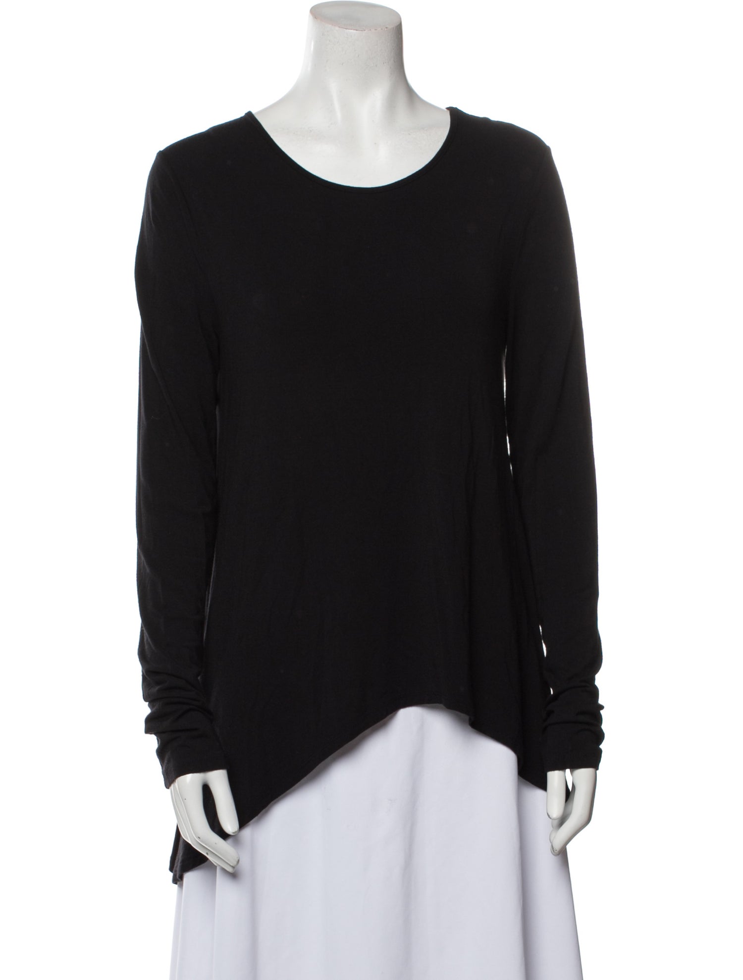 T by Alexander Wang Scoop Neck Long Sleeve Sweatshirt