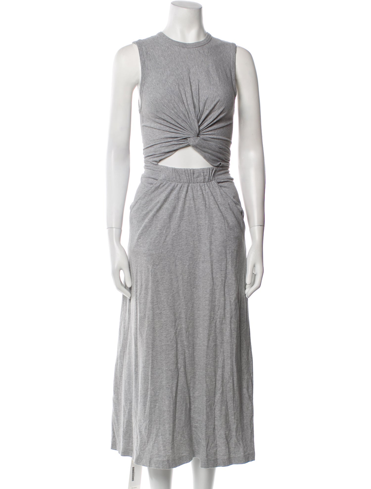 T by Alexander Wang Crew Neck Long Dress