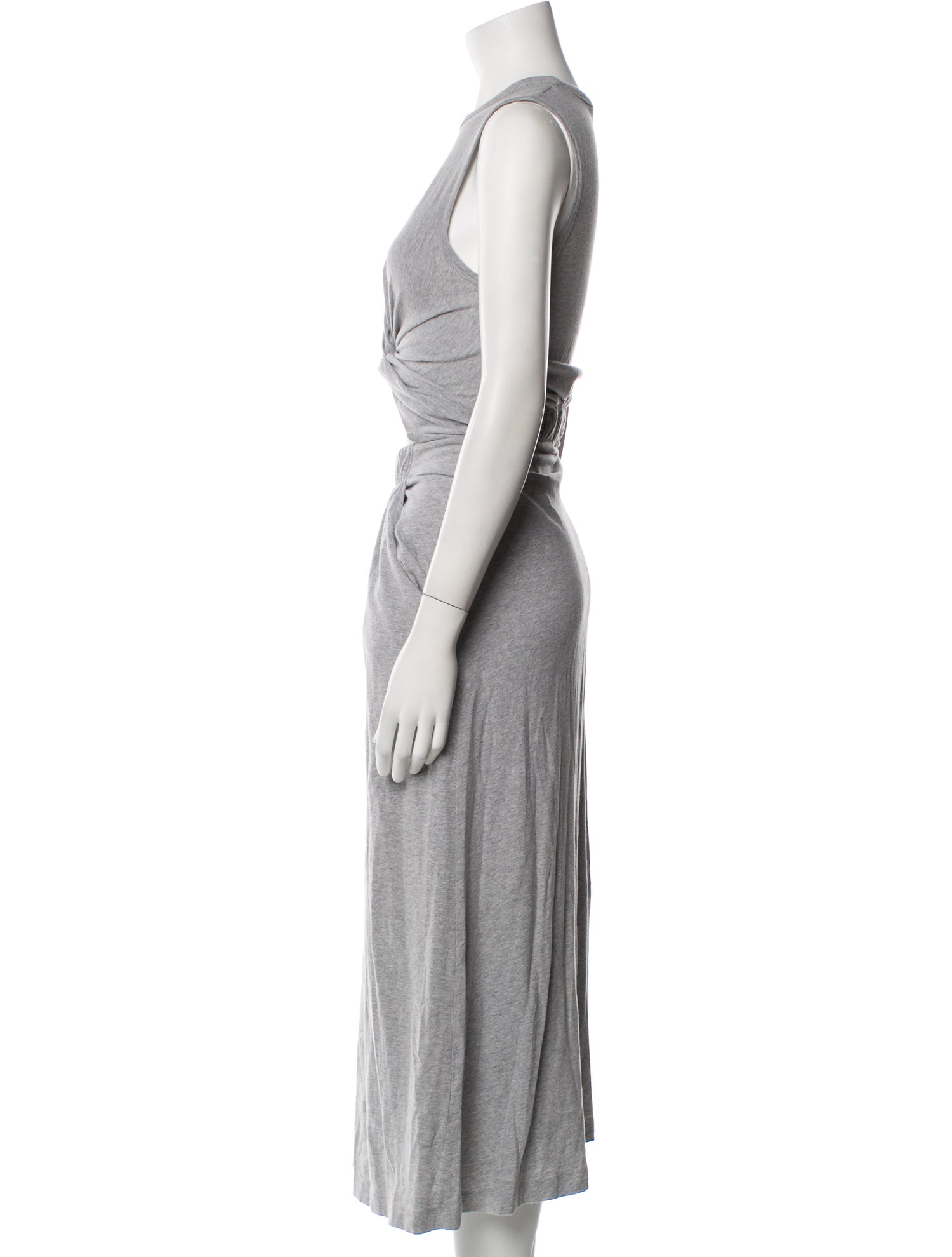 T by Alexander Wang Crew Neck Long Dress