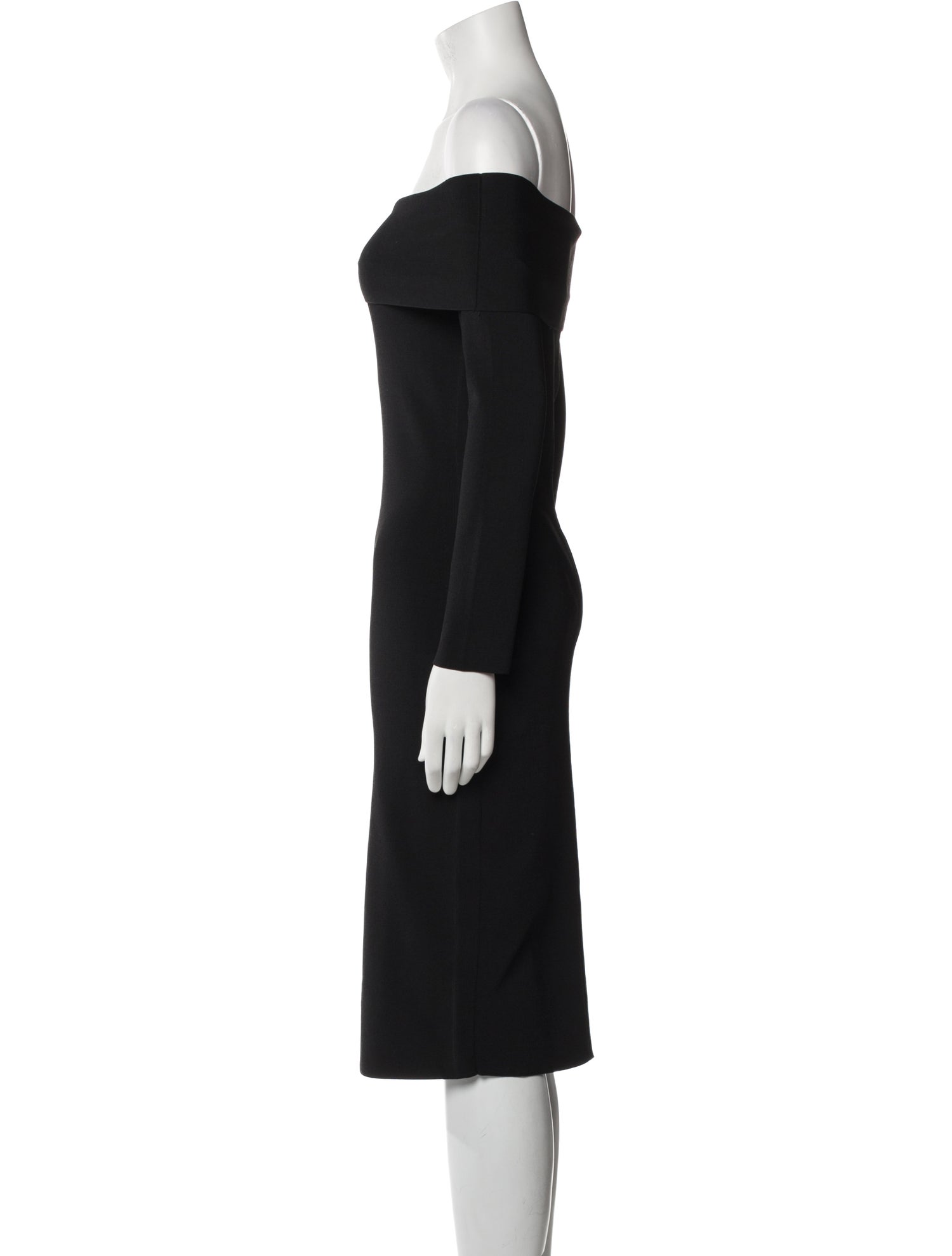 T by Alexander Wang Off-The-Shoulder Knee-Length Dress