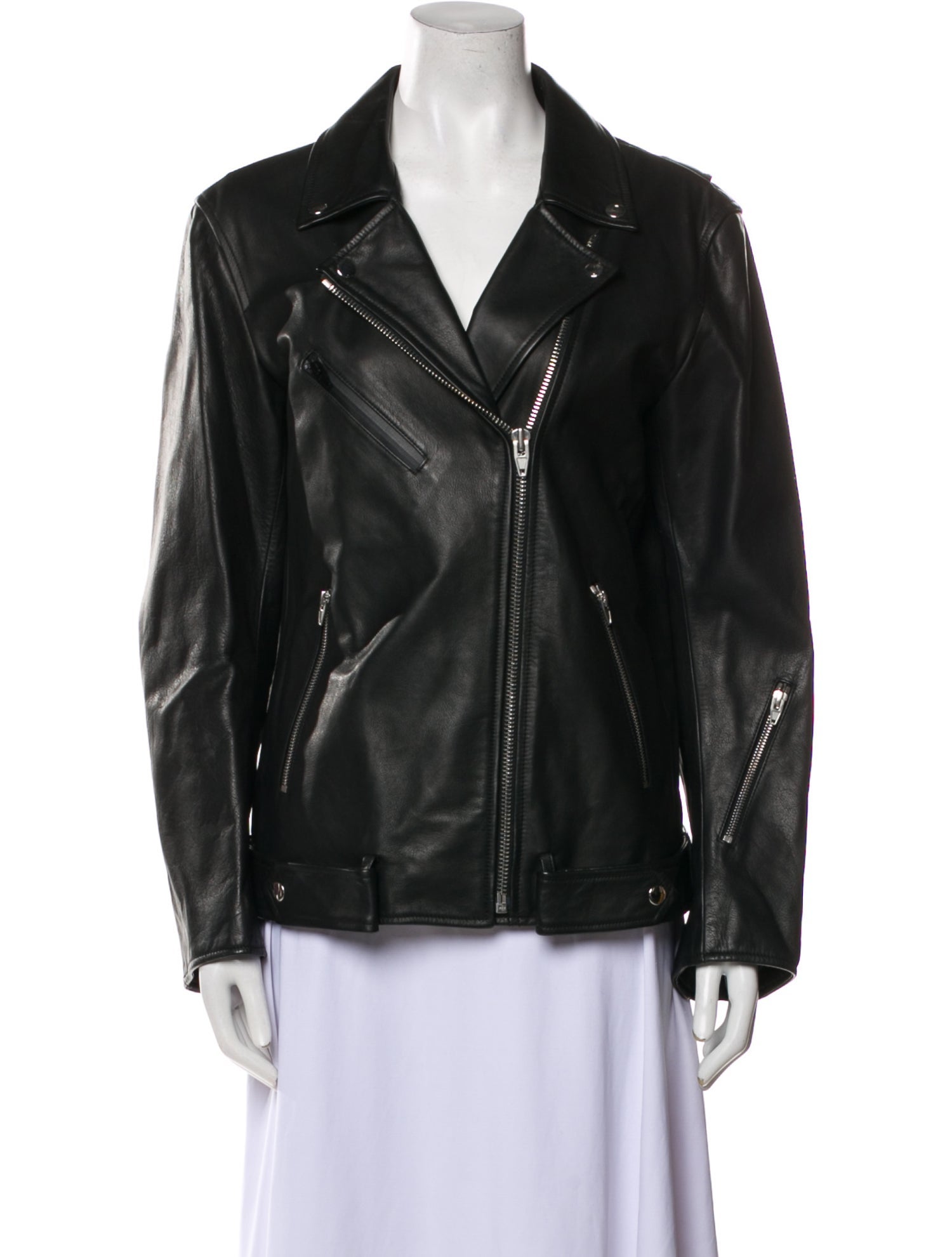 T by Alexander Wang Leather Biker Jacket