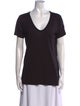 T by Alexander Wang V-Neck Short Sleeve T-Shirt