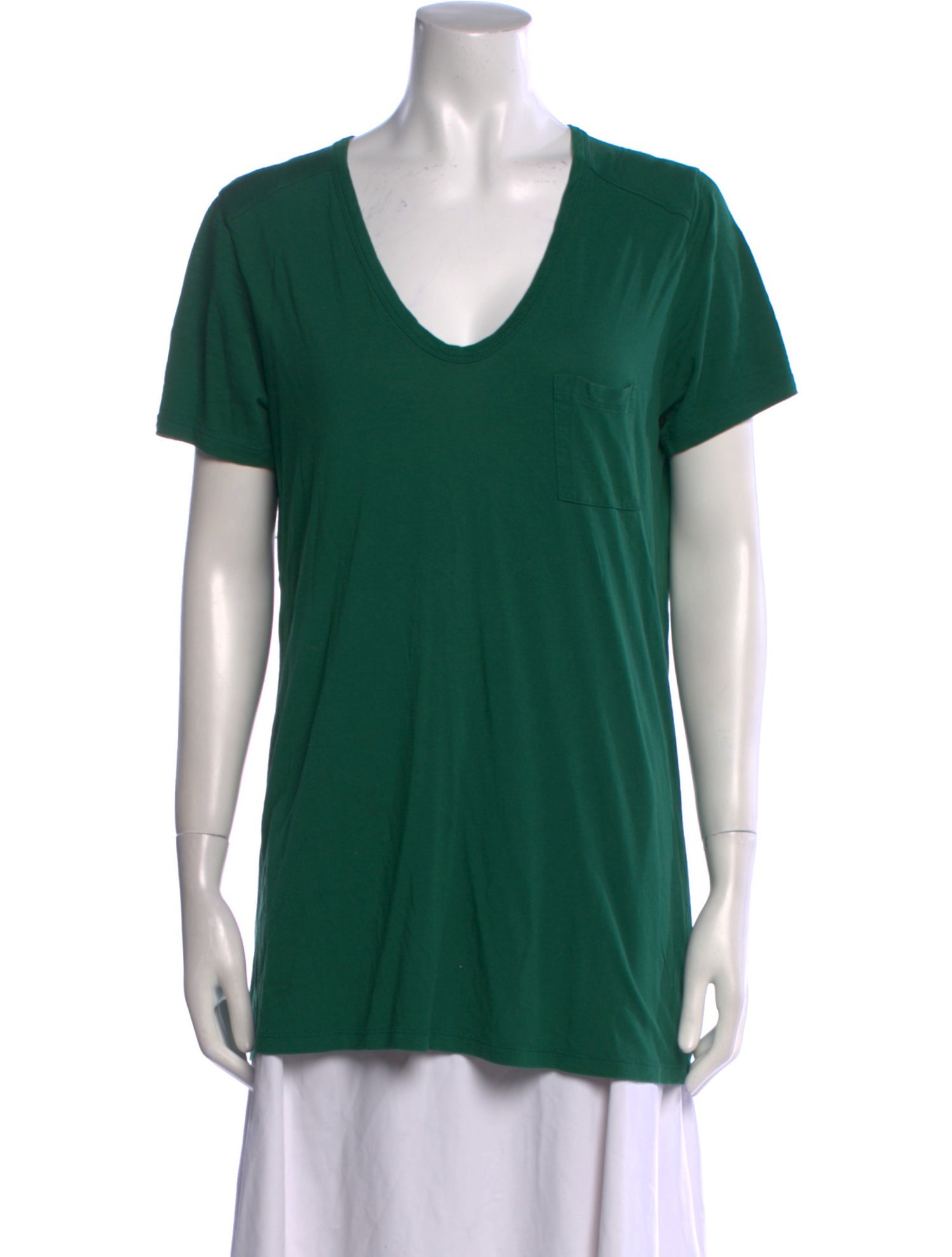 T by Alexander Wang V-Neck Short Sleeve T-Shirt