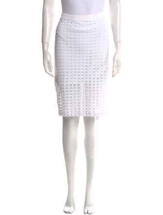 T by Alexander Wang Cutout Accent Knee-Length Skirt