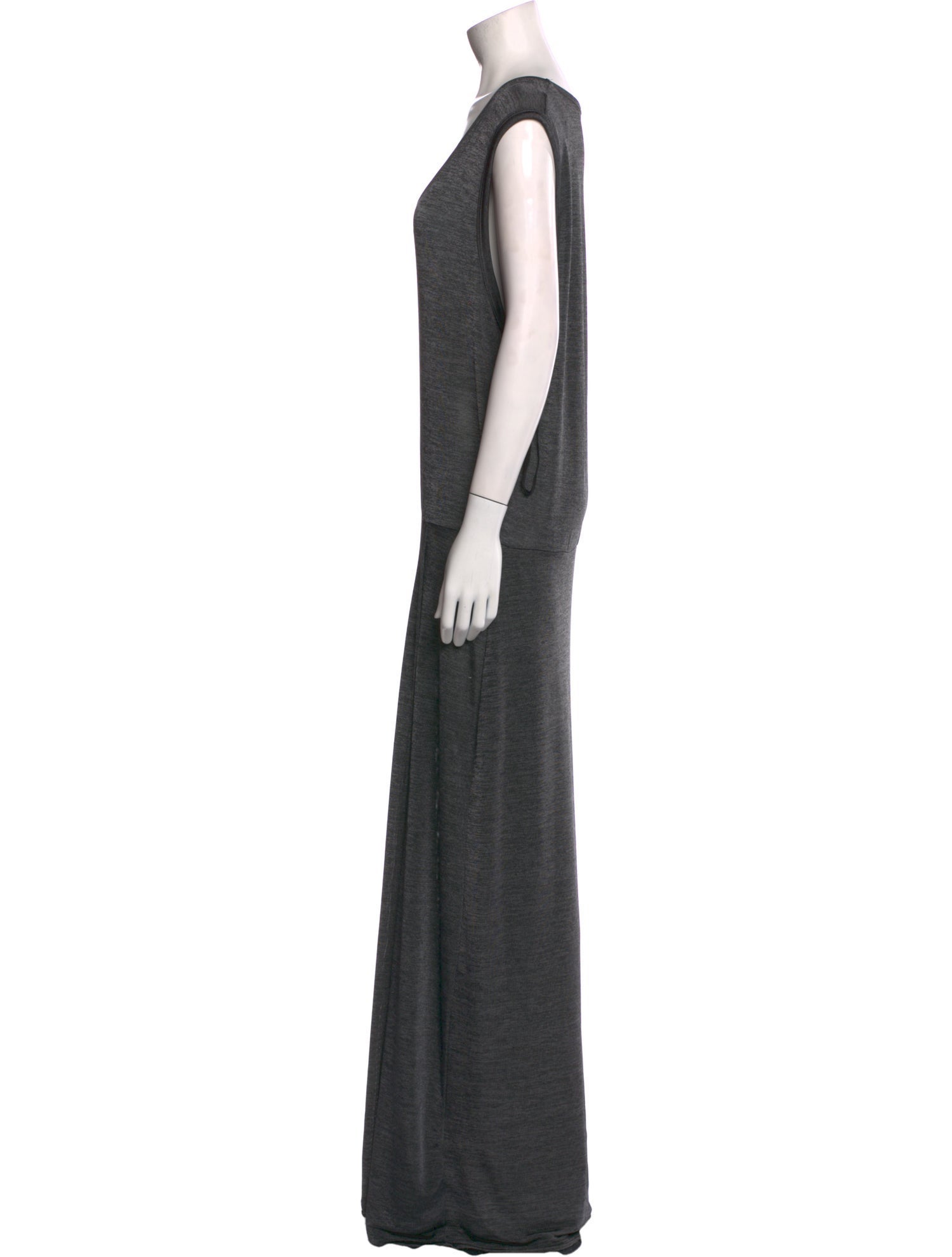 T by Alexander Wang Scoop Neck Long Dress