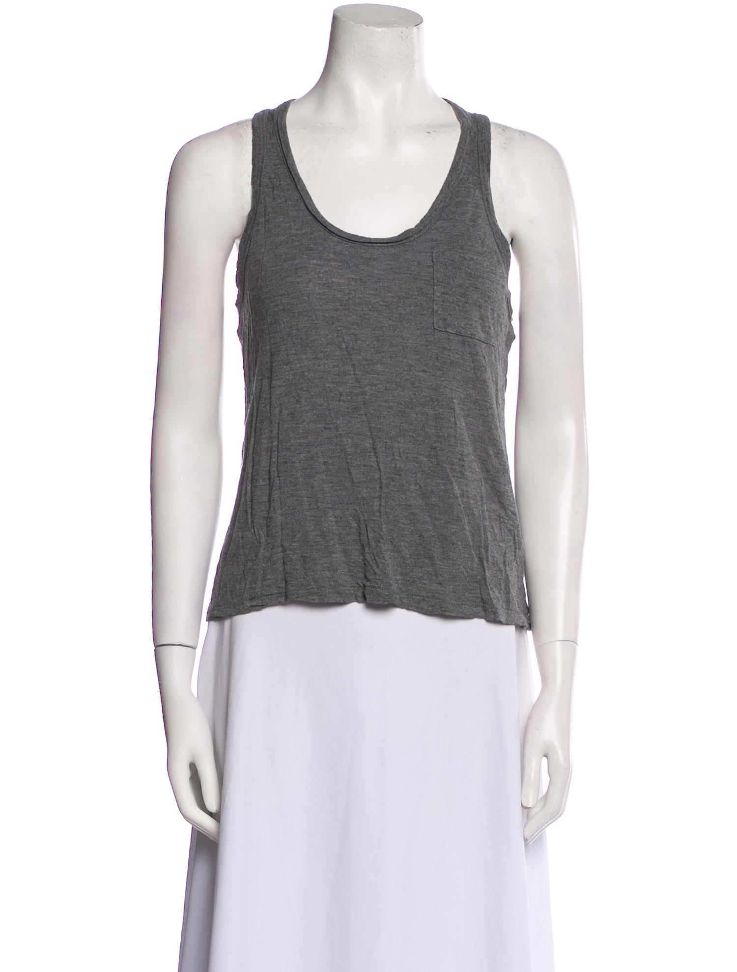T by Alexander Wang Scoop Neck Sleeveless Top