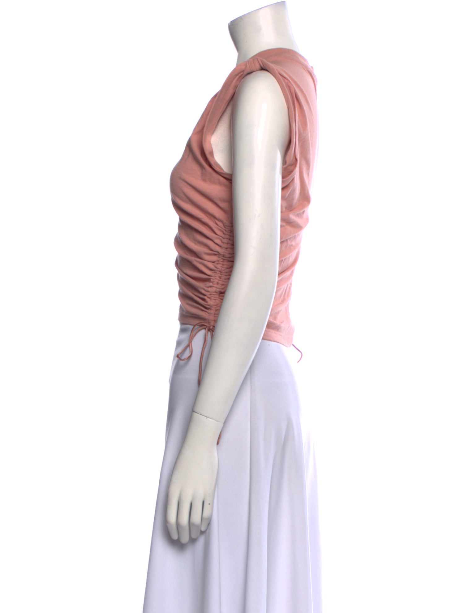 T by Alexander Wang Crew Neck Sleeveless Crop Top