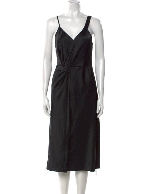 T by Alexander Wang V-Neck Midi Length Dress