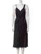 T by Alexander Wang V-Neck Midi Length Dress