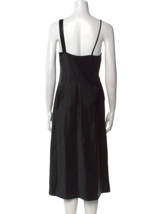T by Alexander Wang V-Neck Midi Length Dress