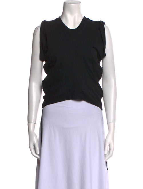 T by Alexander Wang Crew Neck Sleeveless Crop Top