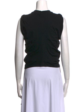 T by Alexander Wang Crew Neck Sleeveless Crop Top