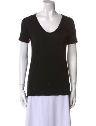 T by Alexander Wang Scoop Neck Short Sleeve T-Shirt