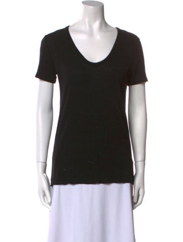 T by Alexander Wang Tops Scoop Neck Short Sleeve T-Shirt XS