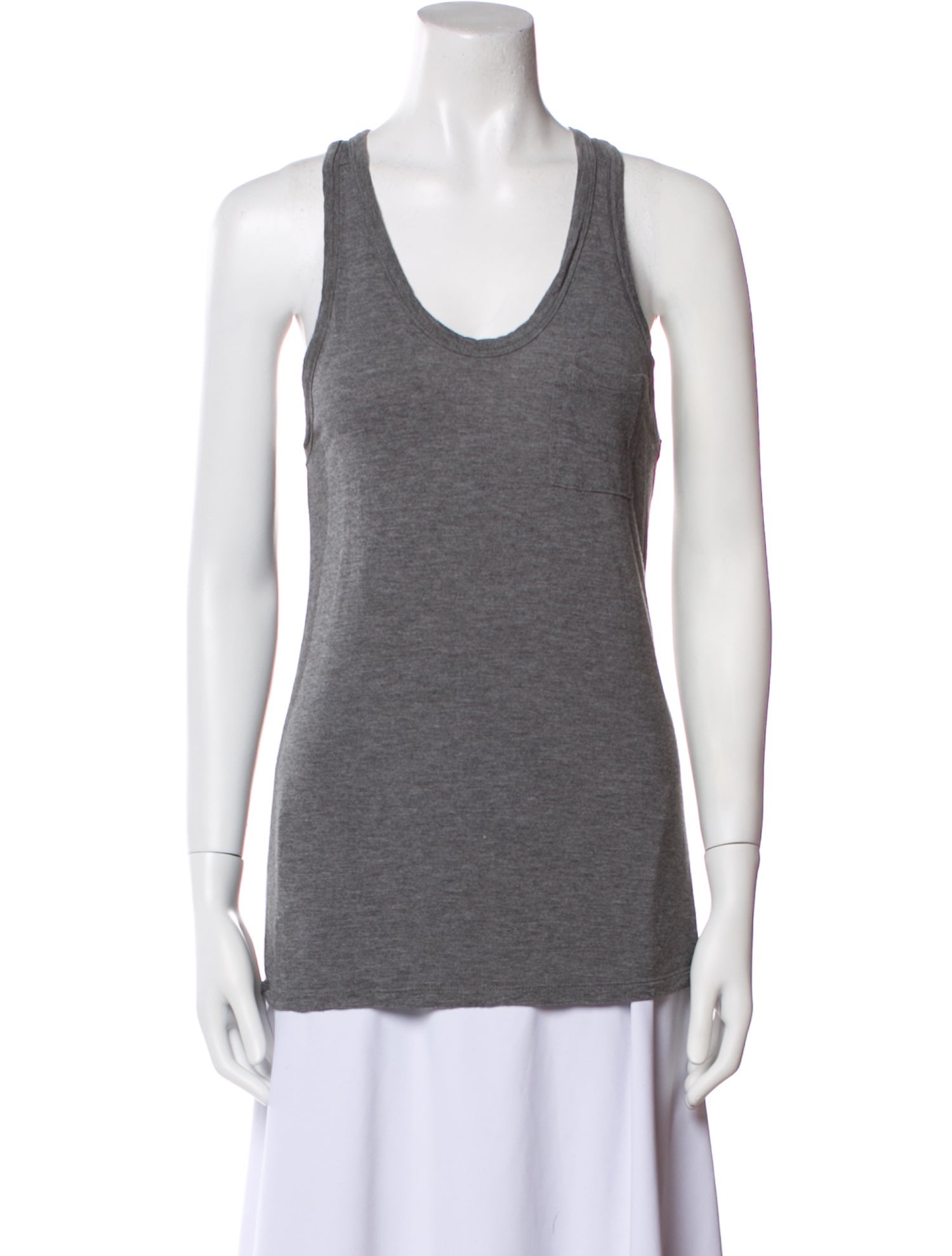 T by Alexander Wang Scoop Neck Sleeveless Top
