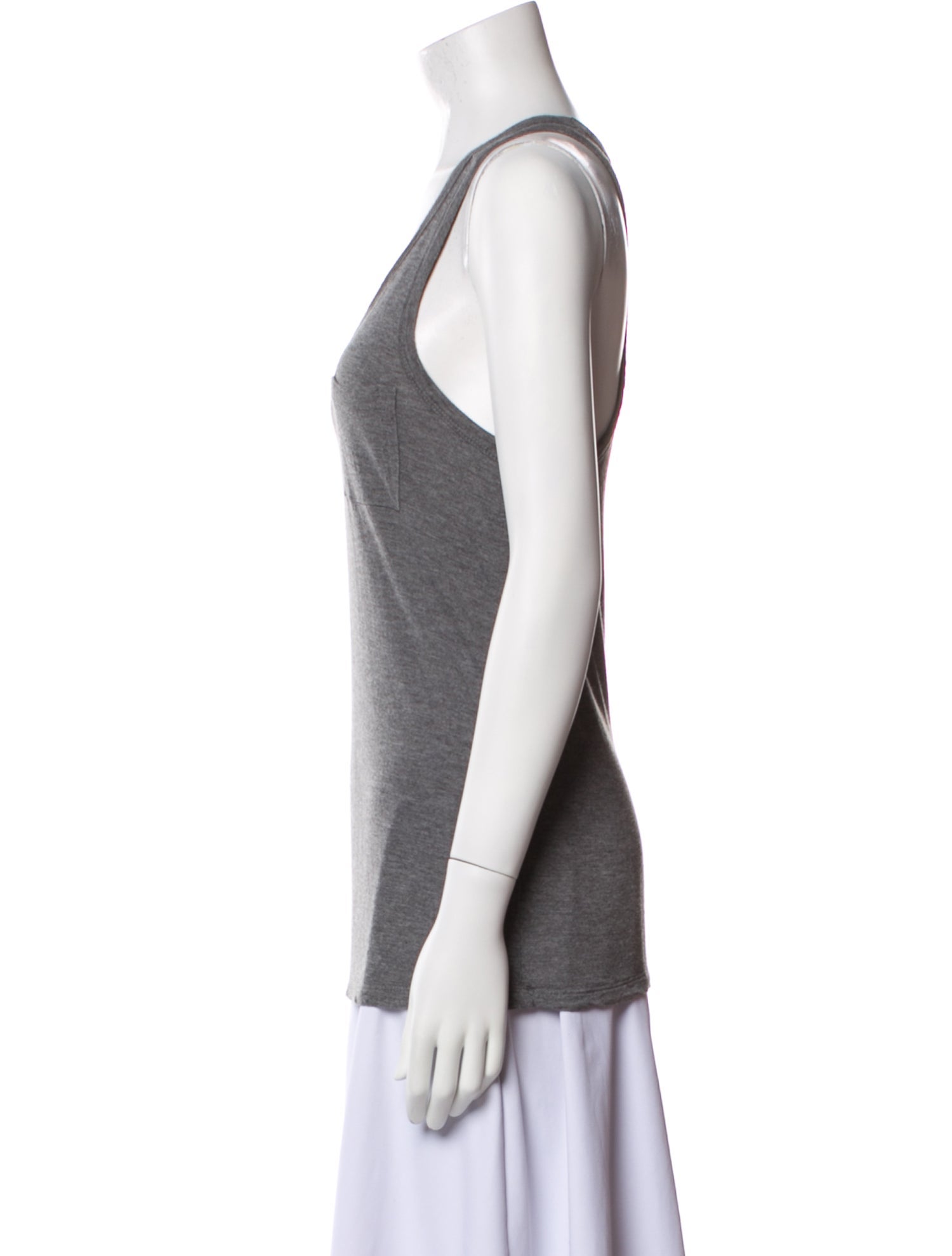 T by Alexander Wang Scoop Neck Sleeveless Top