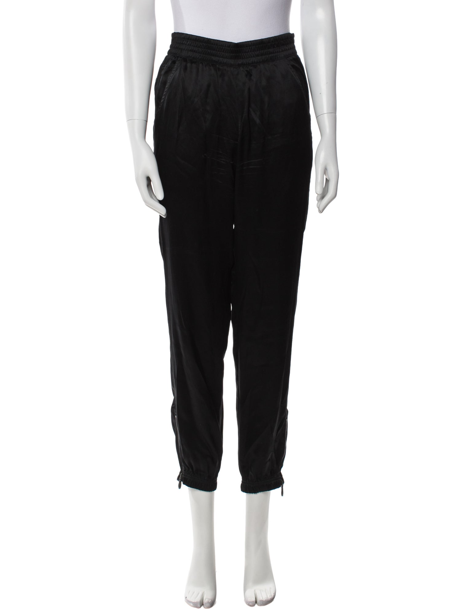 T by Alexander Wang Silk Skinny Leg Pants