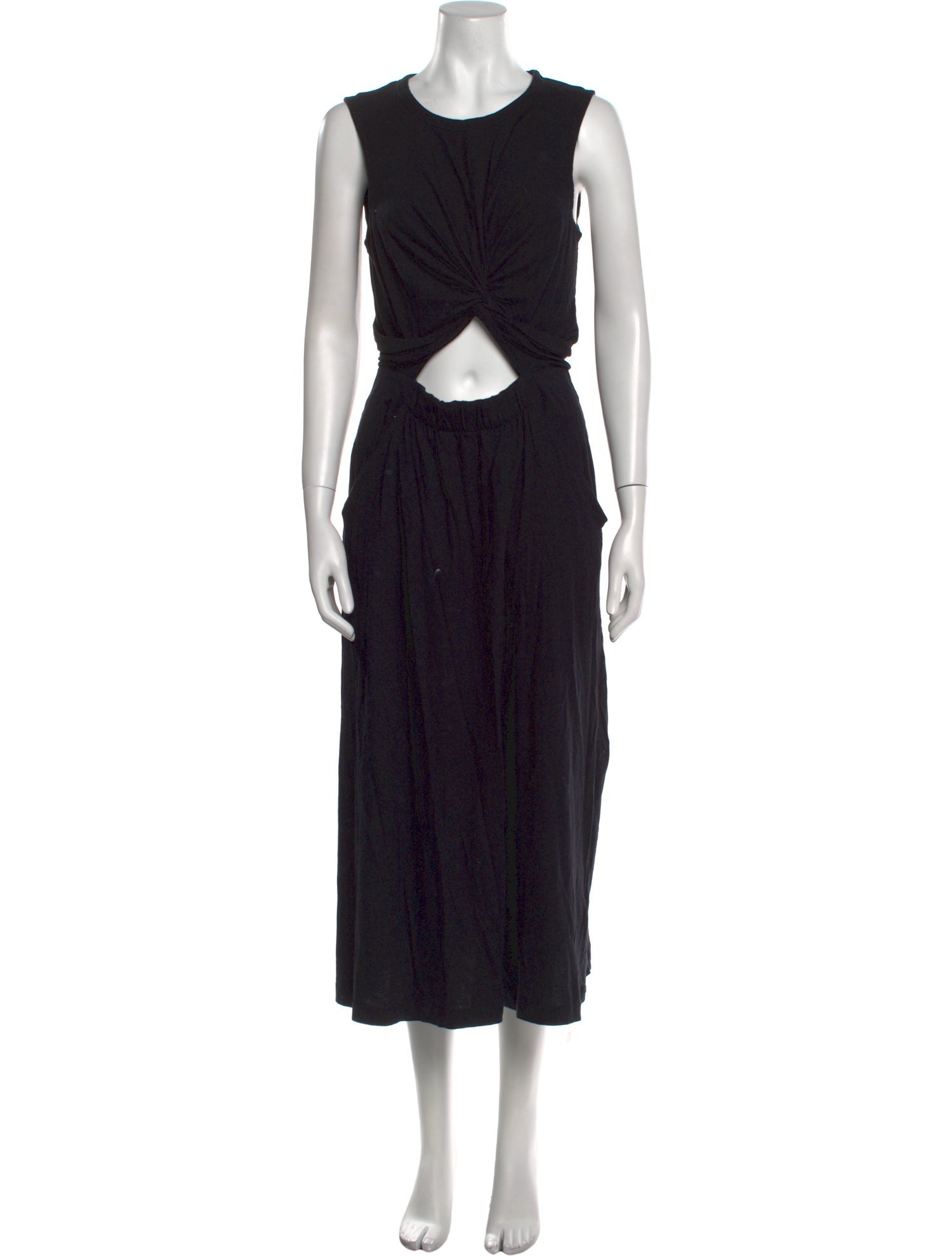 T by Alexander Wang Crew Neck Midi Length Dress
