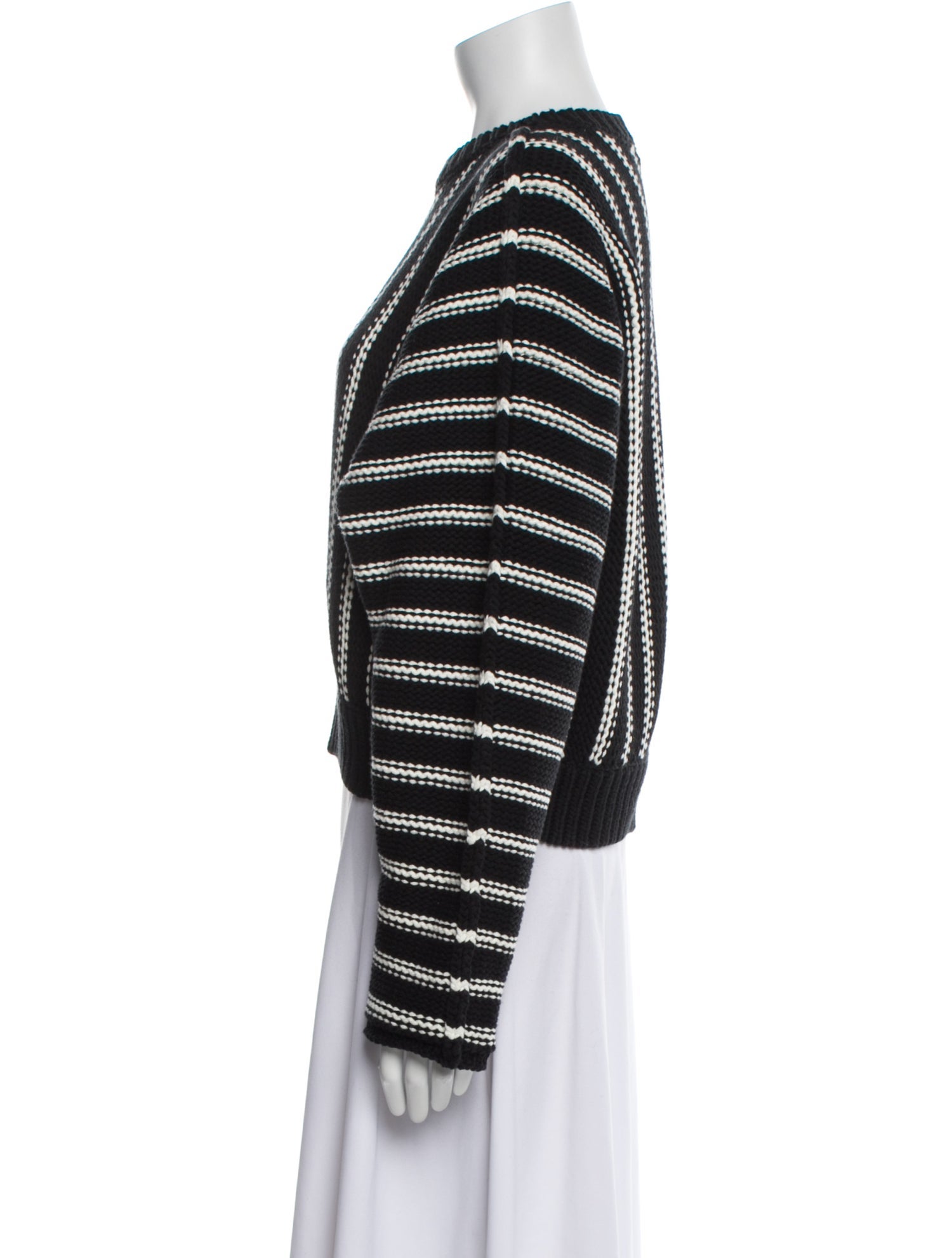 T by Alexander Wang Striped Crew Neck Sweater