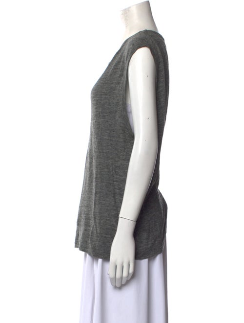 T by Alexander Wang Linen Scoop Neck Top