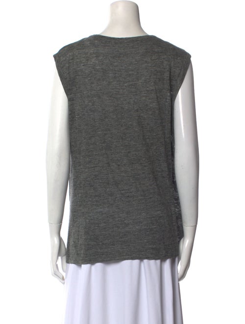 T by Alexander Wang Linen Scoop Neck Top
