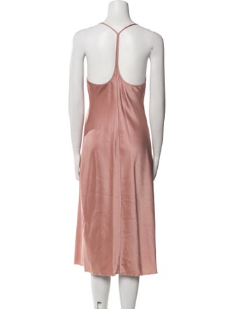 T by Alexander Wang Scoop Neck Midi Length Dress